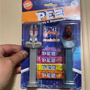 Rare Pez dispenser set of bugs bunny and lebron James
